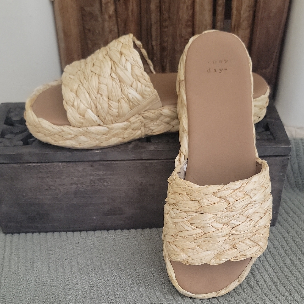 Target Tan Espadrille Shoes with Woven Texture